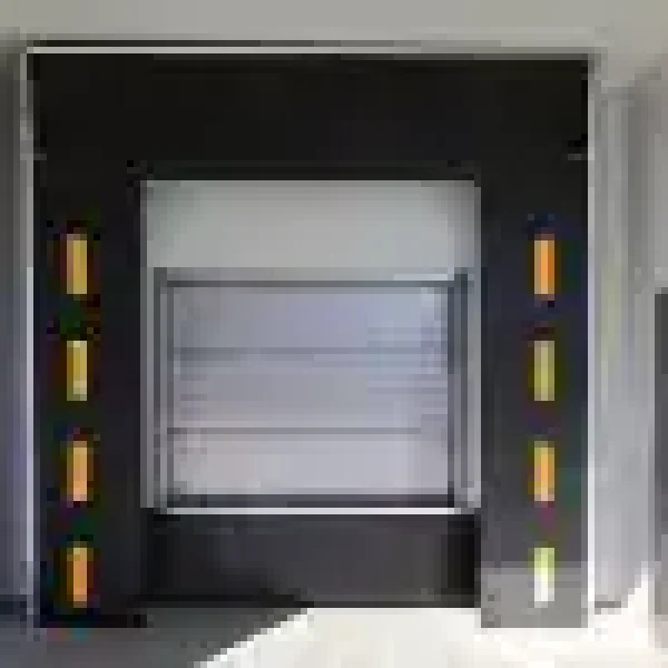 Puertas para almacenes seccionales blancas con aislamiento para descarga de camiones
